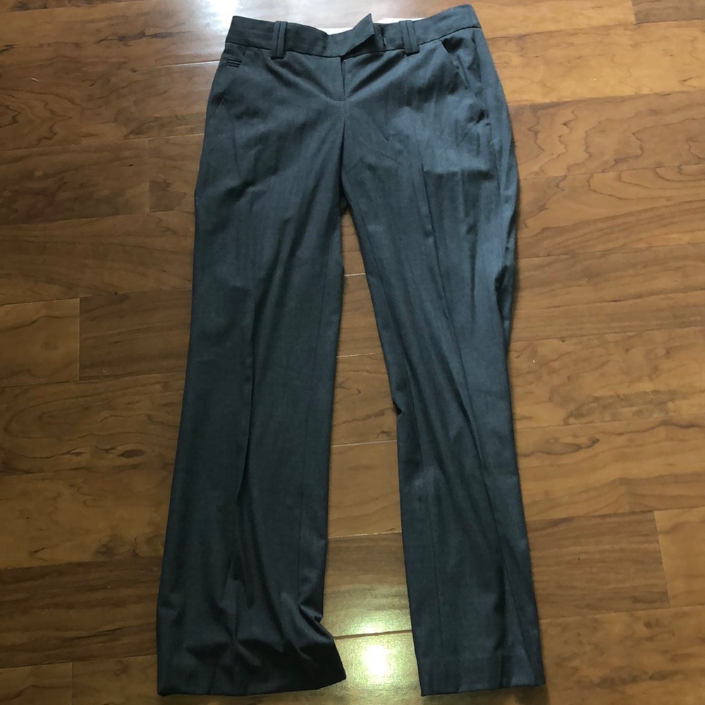grey straight work pant